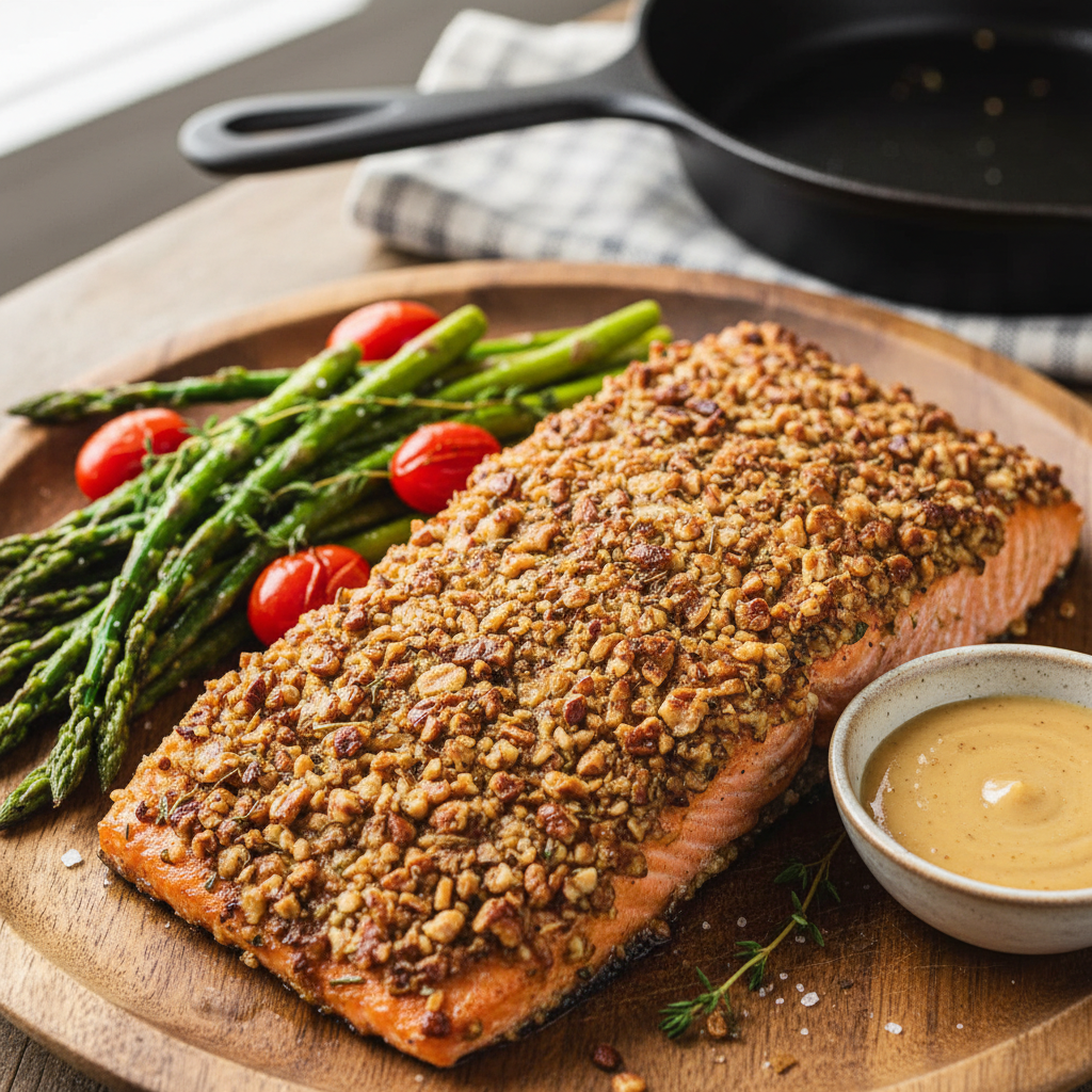 Southern Pecan Crusted Salmon
