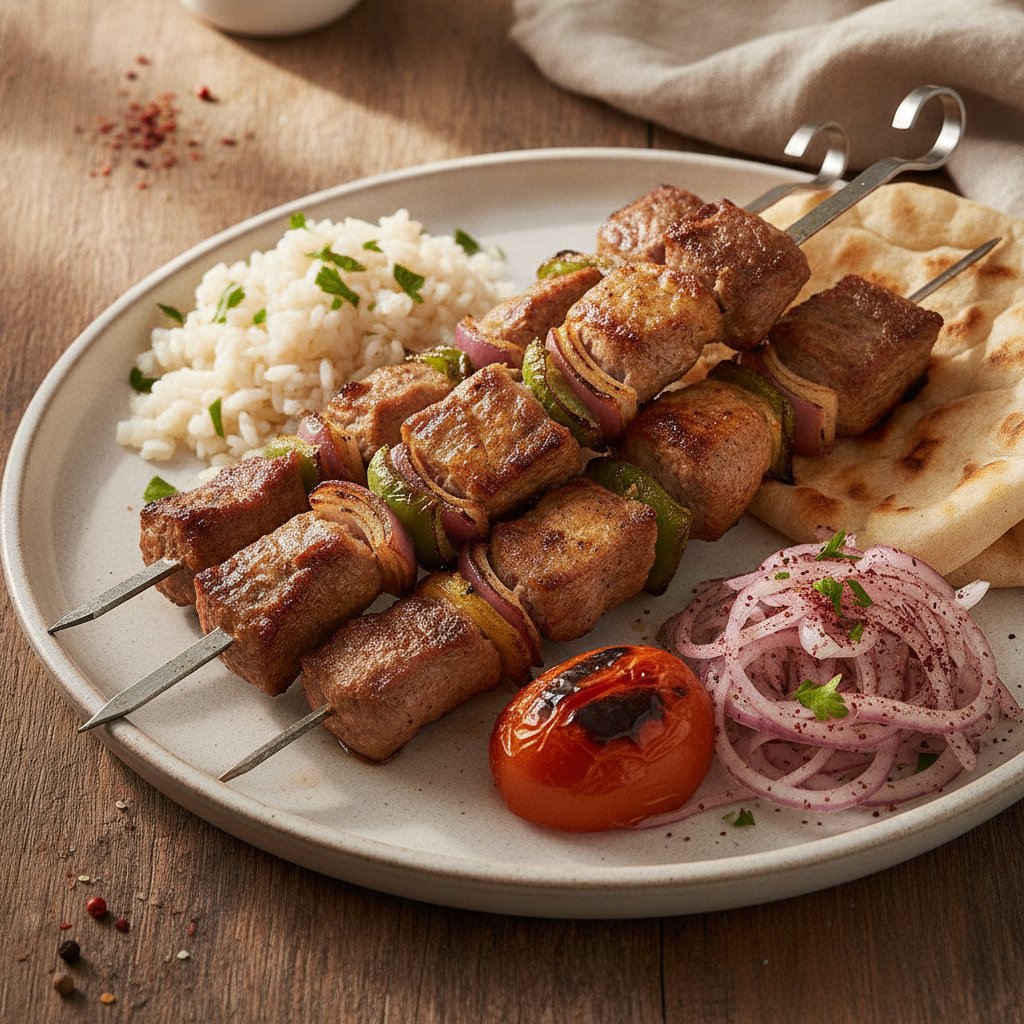 Skewered Lamb Chunks