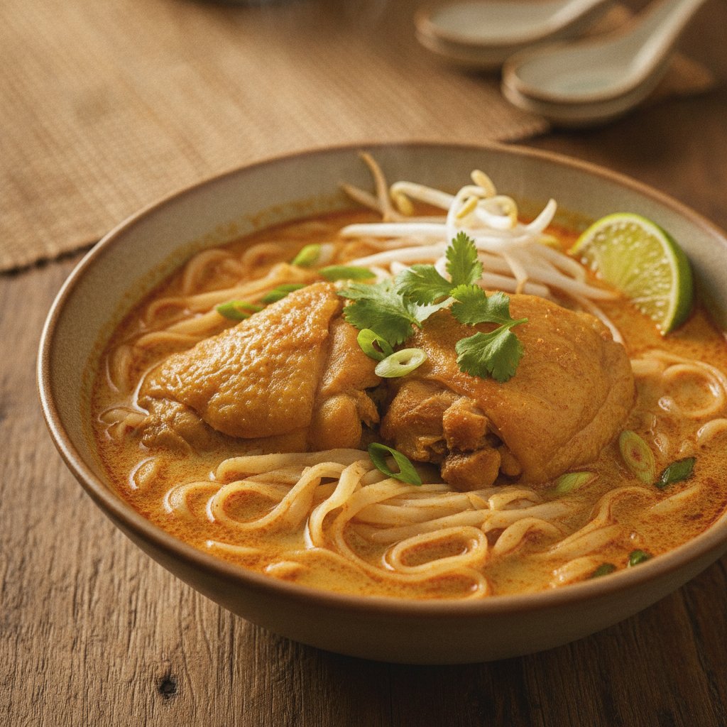 Curry Noodle Soup With Chicken