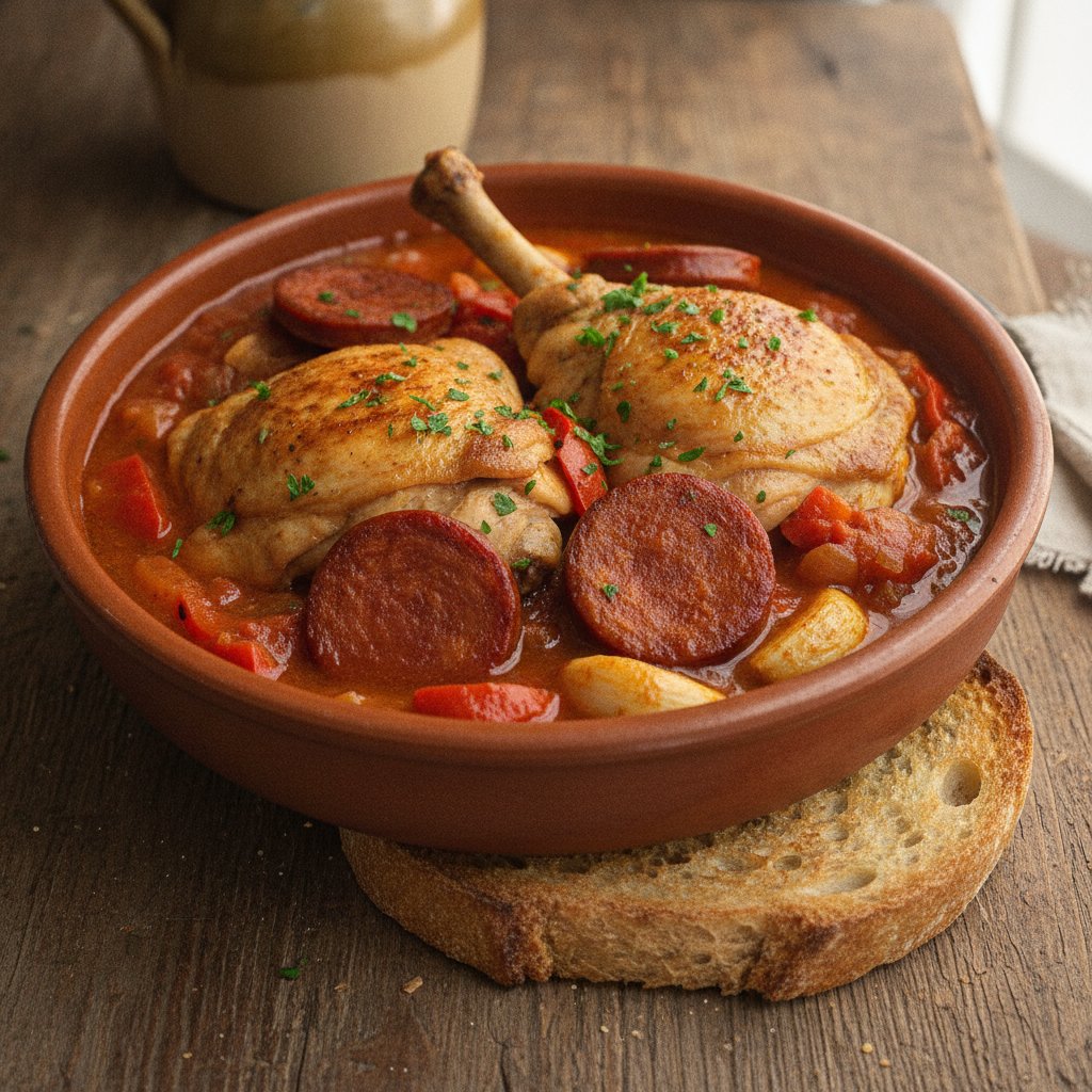 Spanish Chicken and Chorizo Stew