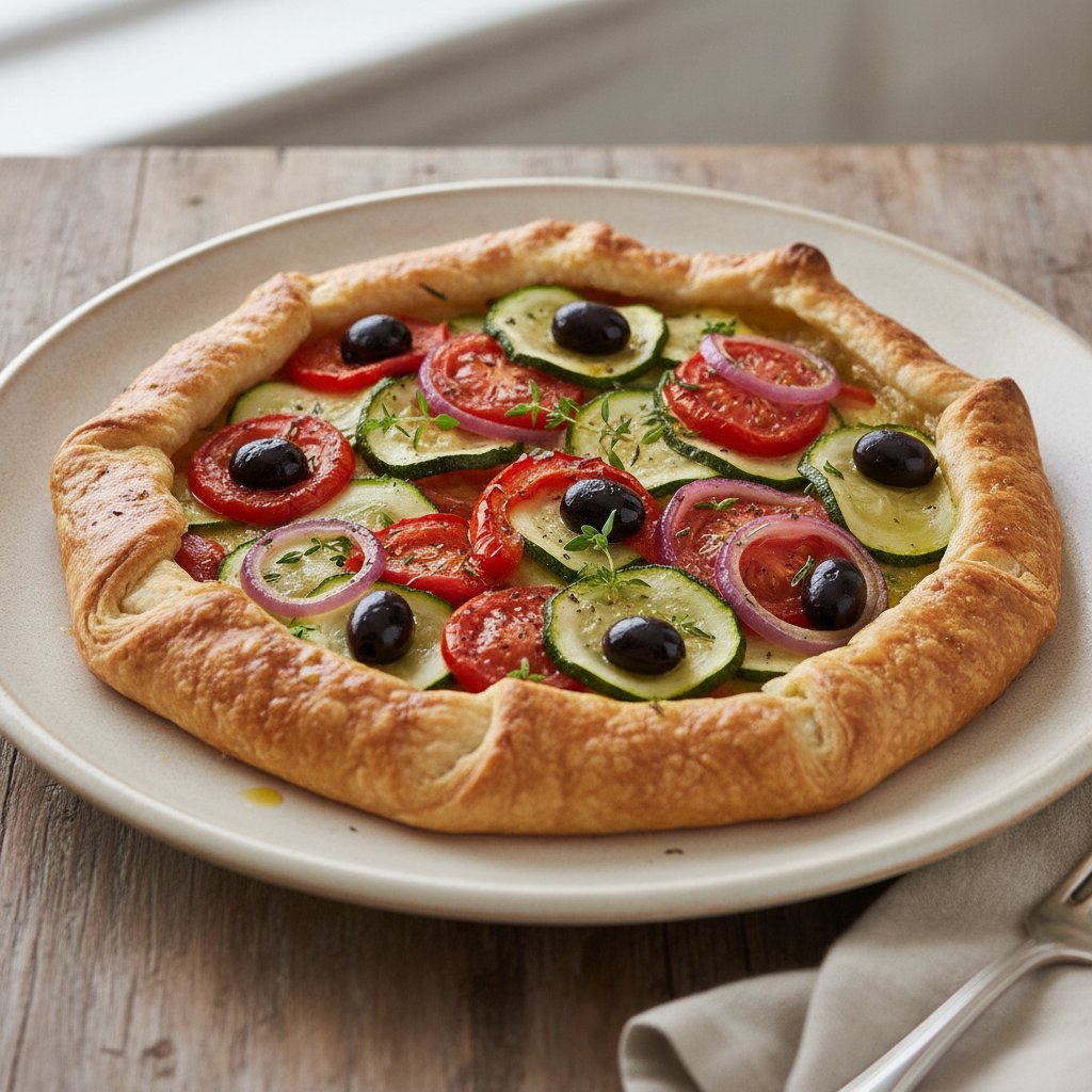 Vegetable and Olive Oil Tart