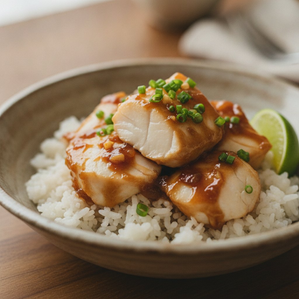 Rice with Caramelized Fish