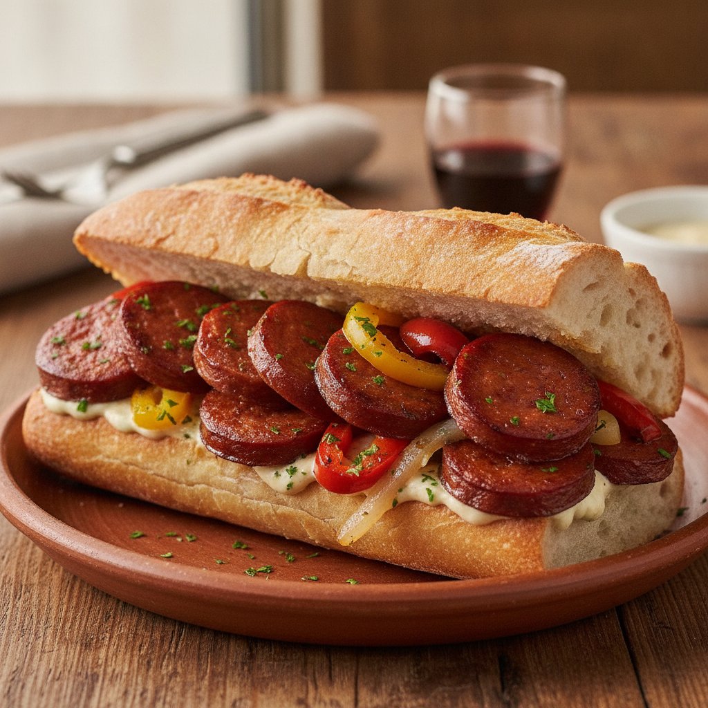 Spanish Sausage Sandwich
