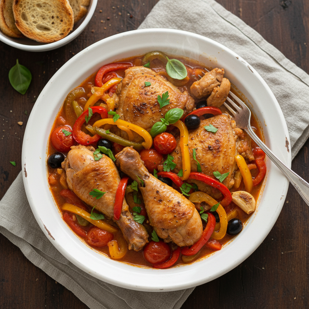 Pollo ai Peperoni alla Romana