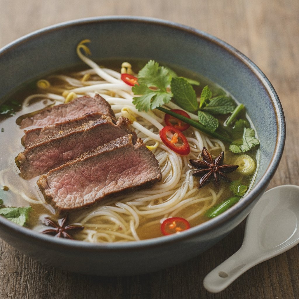 Beef Noodle Soup (Low-Calorie)