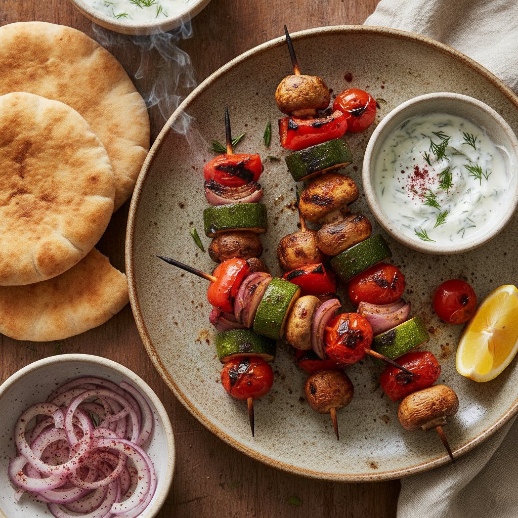 Grilled Mixed Vegetable Skewers