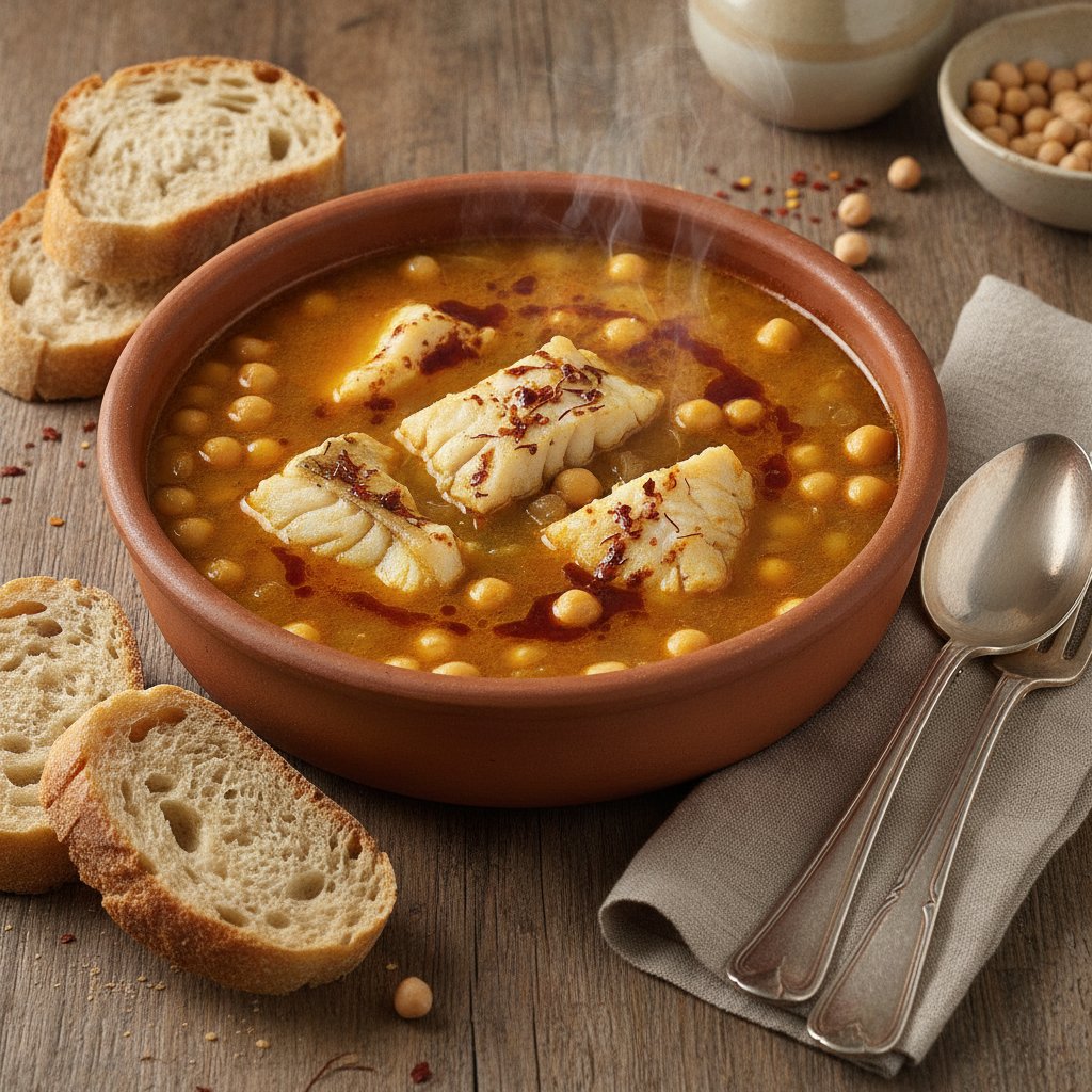 Codfish and Chickpea Soup