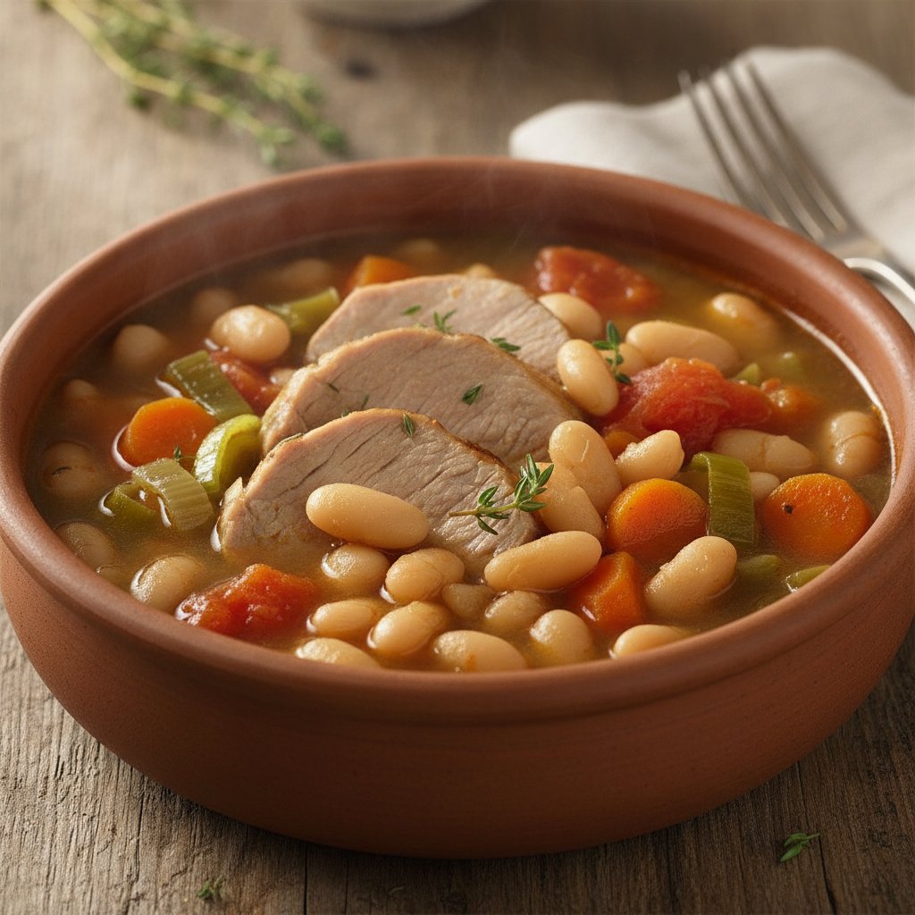 Southern French Bean and Meat Stew (Low-Calorie)