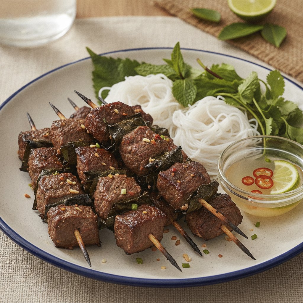 Grilled Beef Wrapped in Leaves (Low-Chol)
