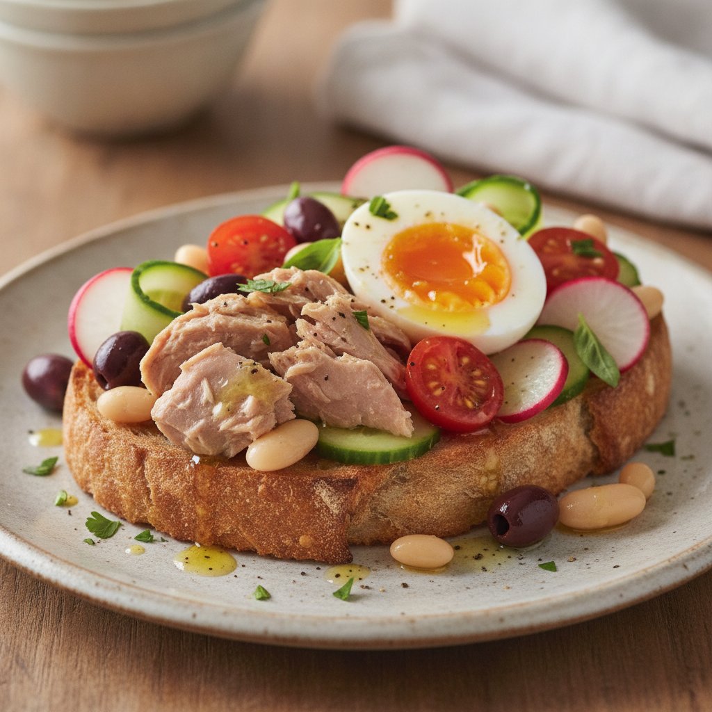 Southern French Tuna Vegetable Sandwich (High-Protein)
