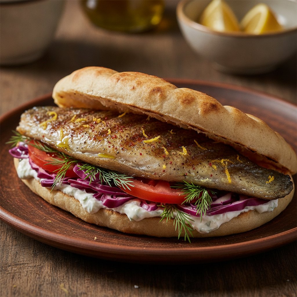 Grilled Trout Sandwich