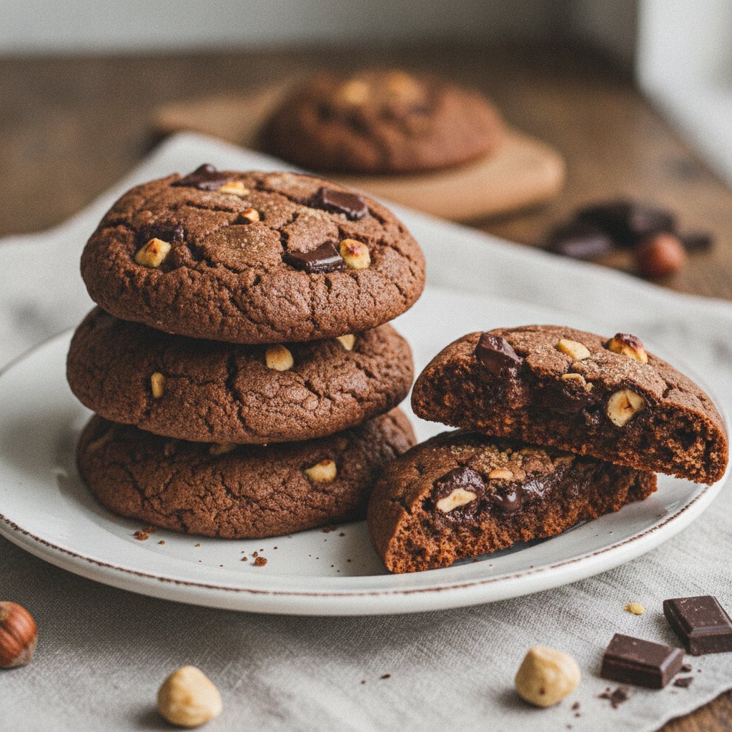 Hazelnut Chocolate Cookies