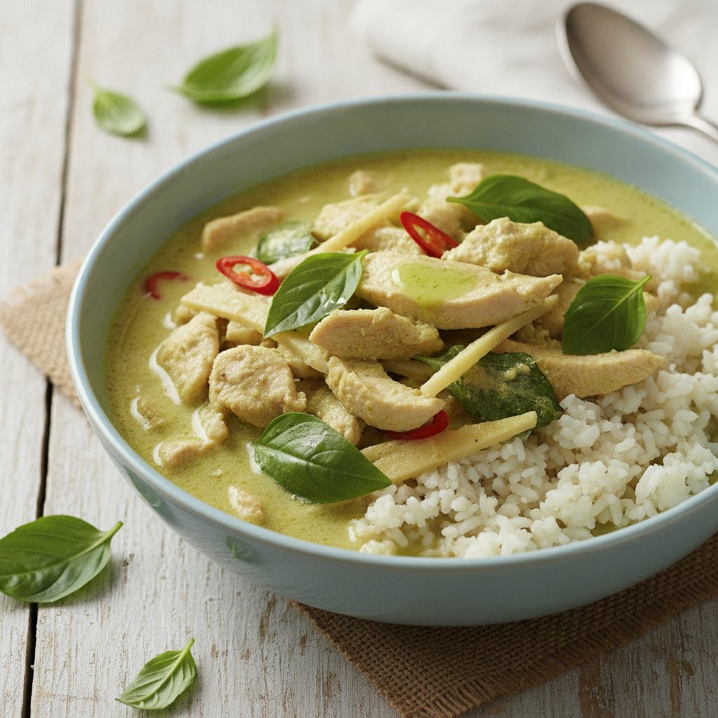 Green Curry Chicken (Low-Calorie)