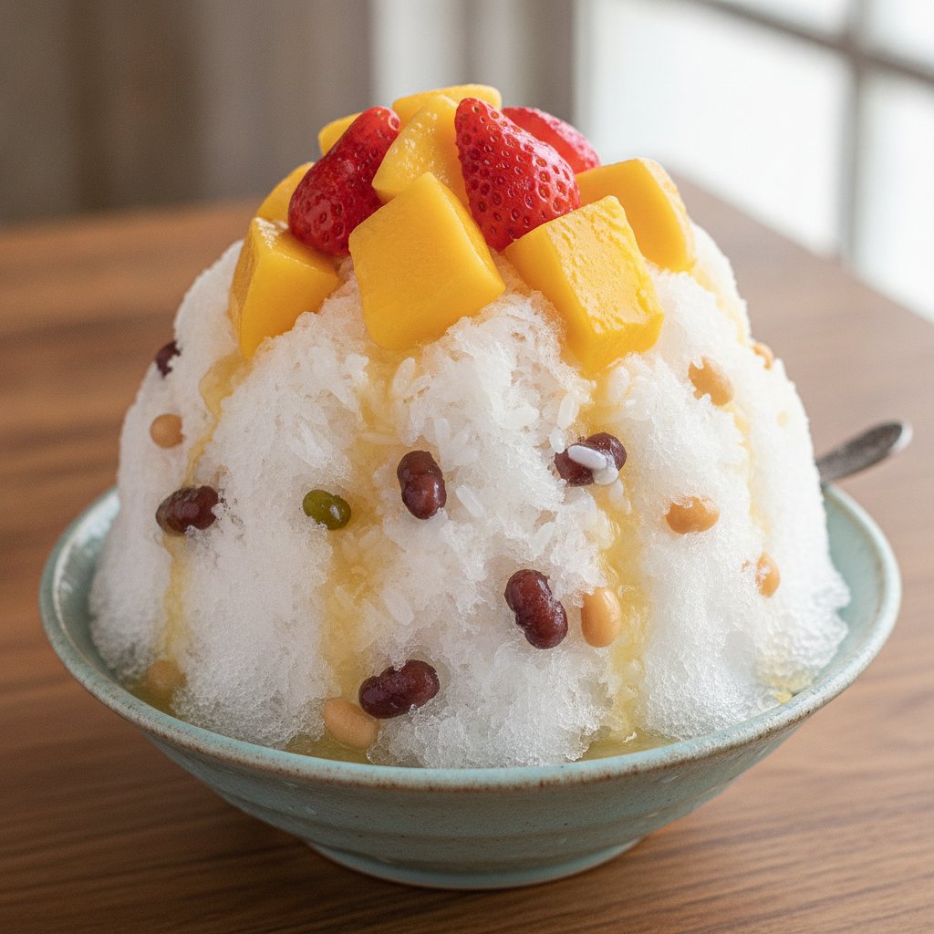 Mixed Fruit and Grain Shaved Ice