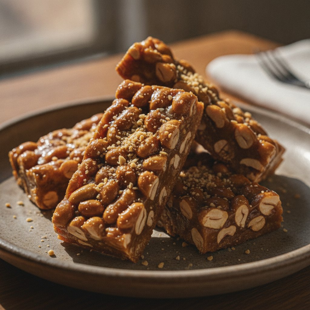 Roasted Peanut Brittle Bars
