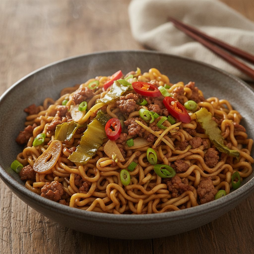 Pickled Vegetable Pork Noodles