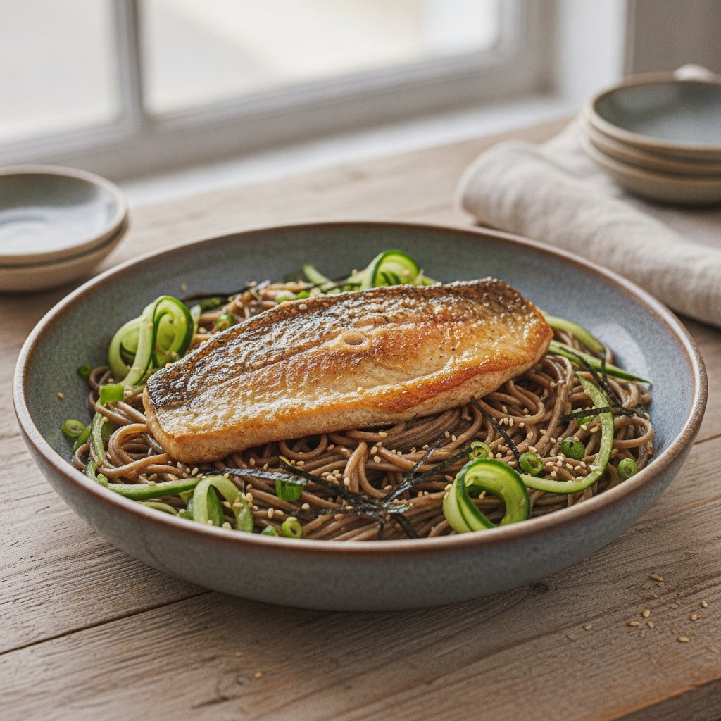 Trout Soba Noodle Bowl