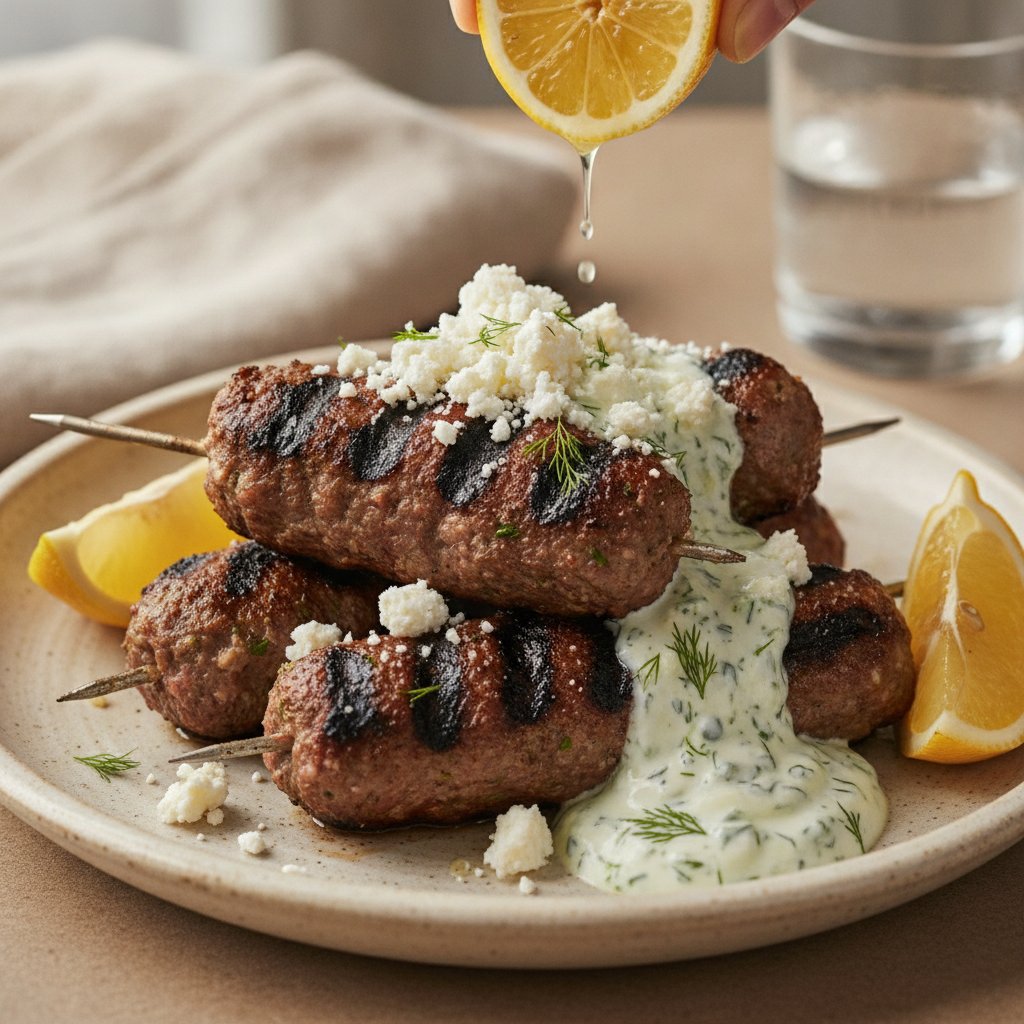 Grilled Ground Meat Rolls (Keto)