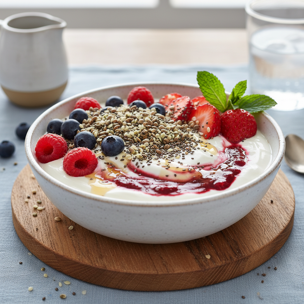 Coconut Yogurt Berry Hemp Bowl