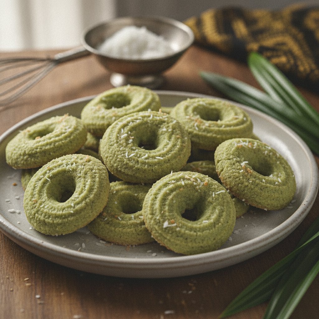 Butter Pandan Cookies