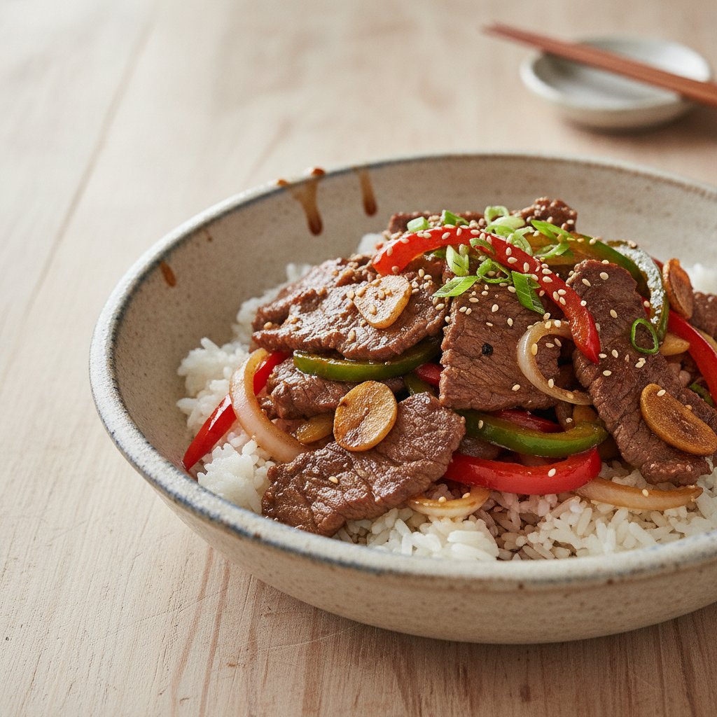 Stir Fried Beef and Peppers