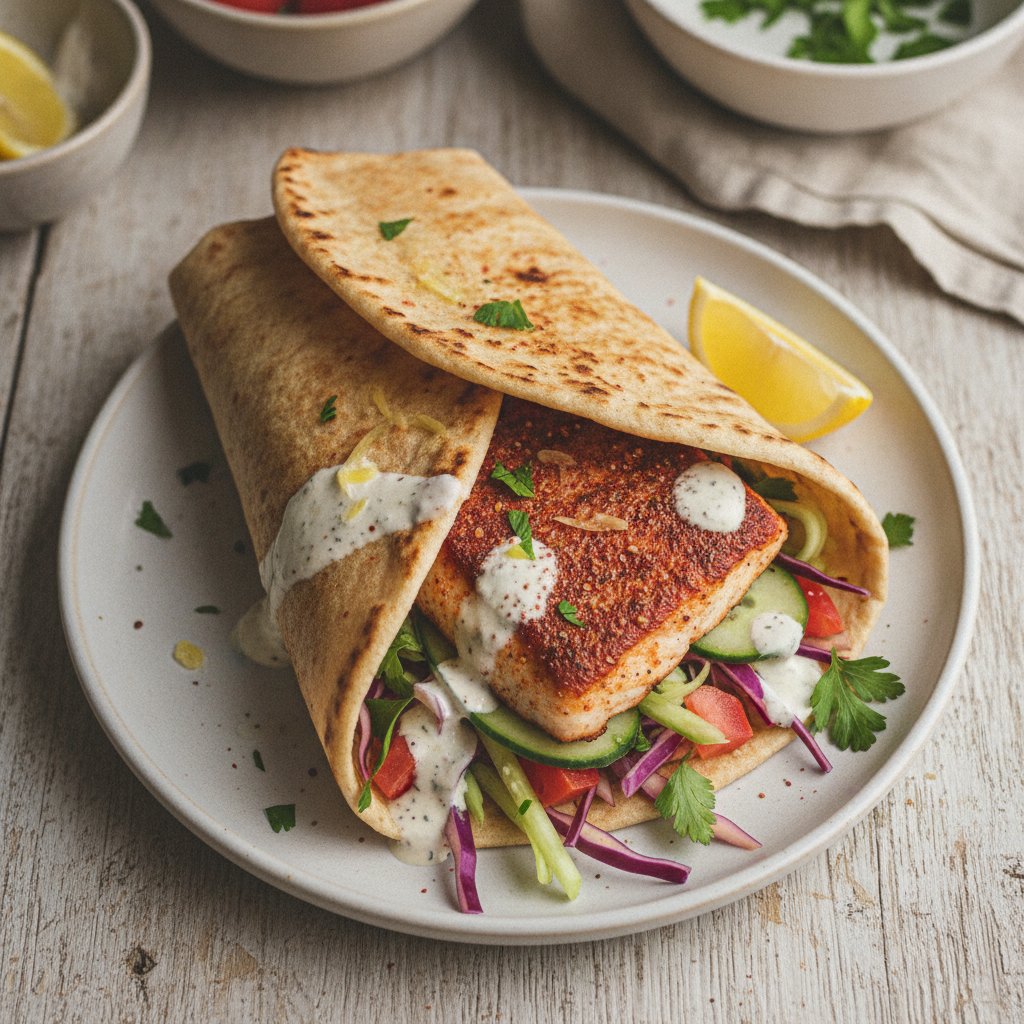 Spiced Snapper Wrap