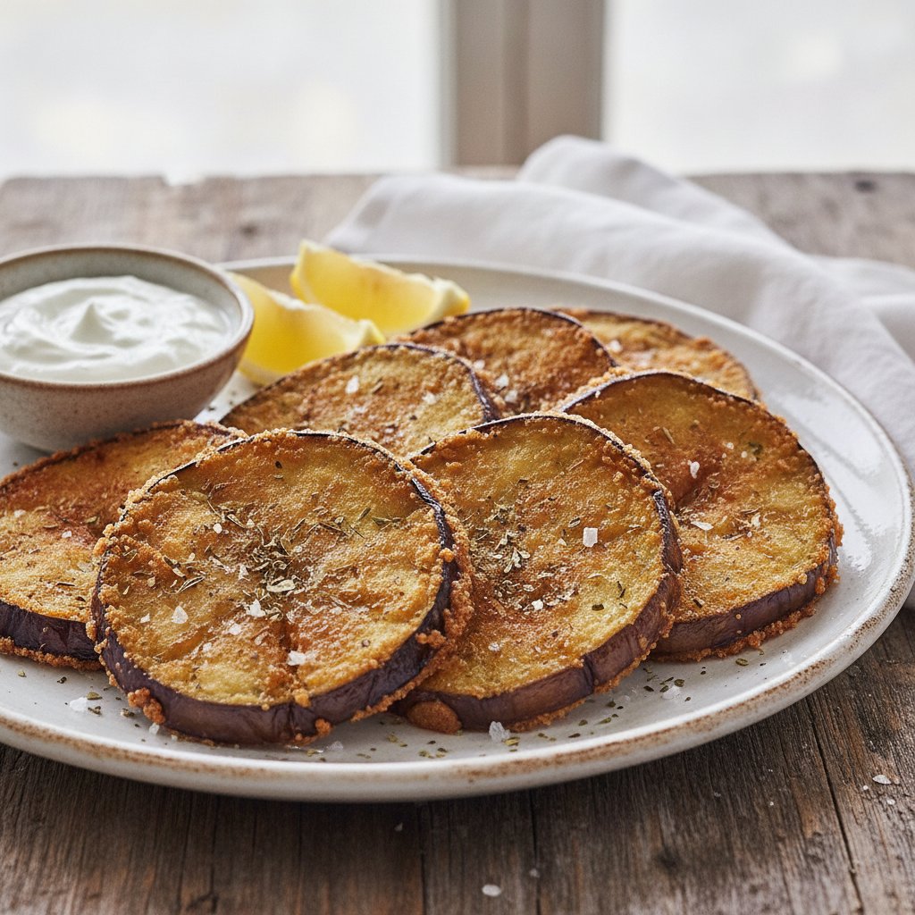 Crispy Fried Eggplant Slices (Gluten-Free)