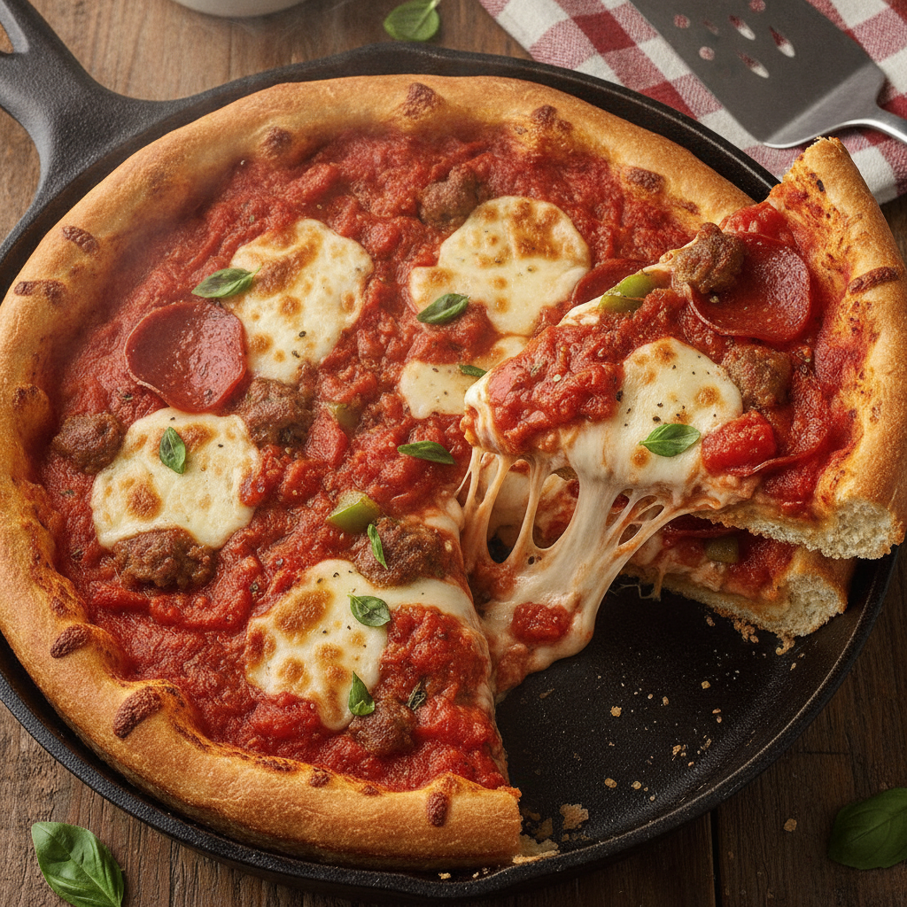 Chicago Deep-Dish Pizza