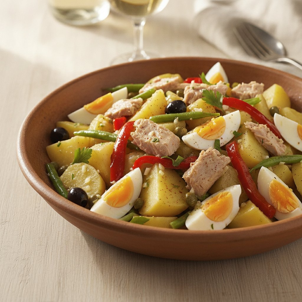 Potato Salad with Tuna and Eggs