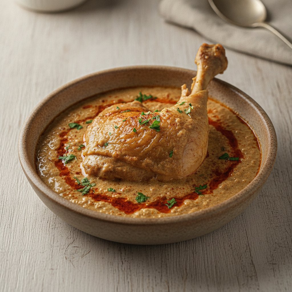Chicken Stew with Walnut Sauce