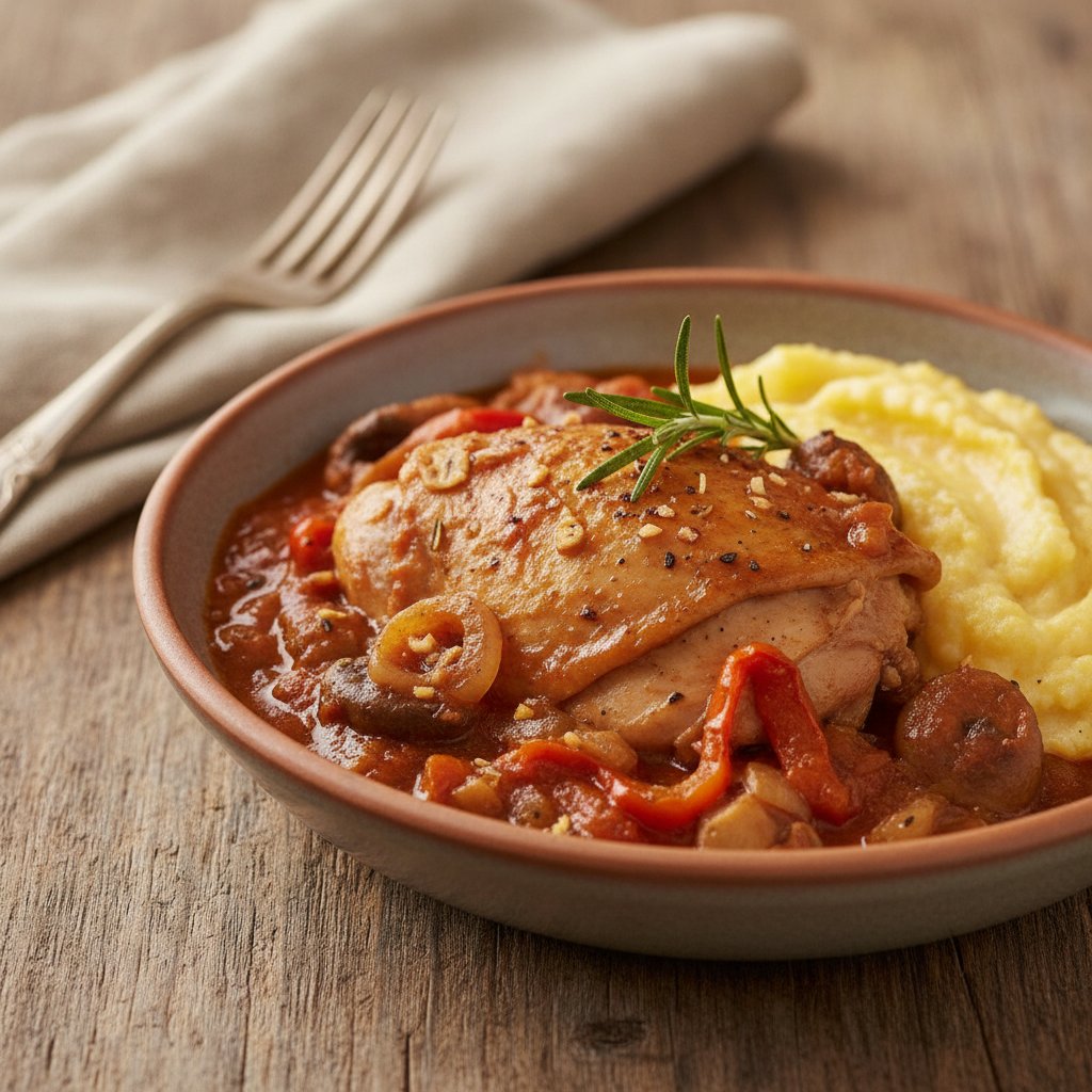 Hunter Style Chicken Stew (Low-Calorie)