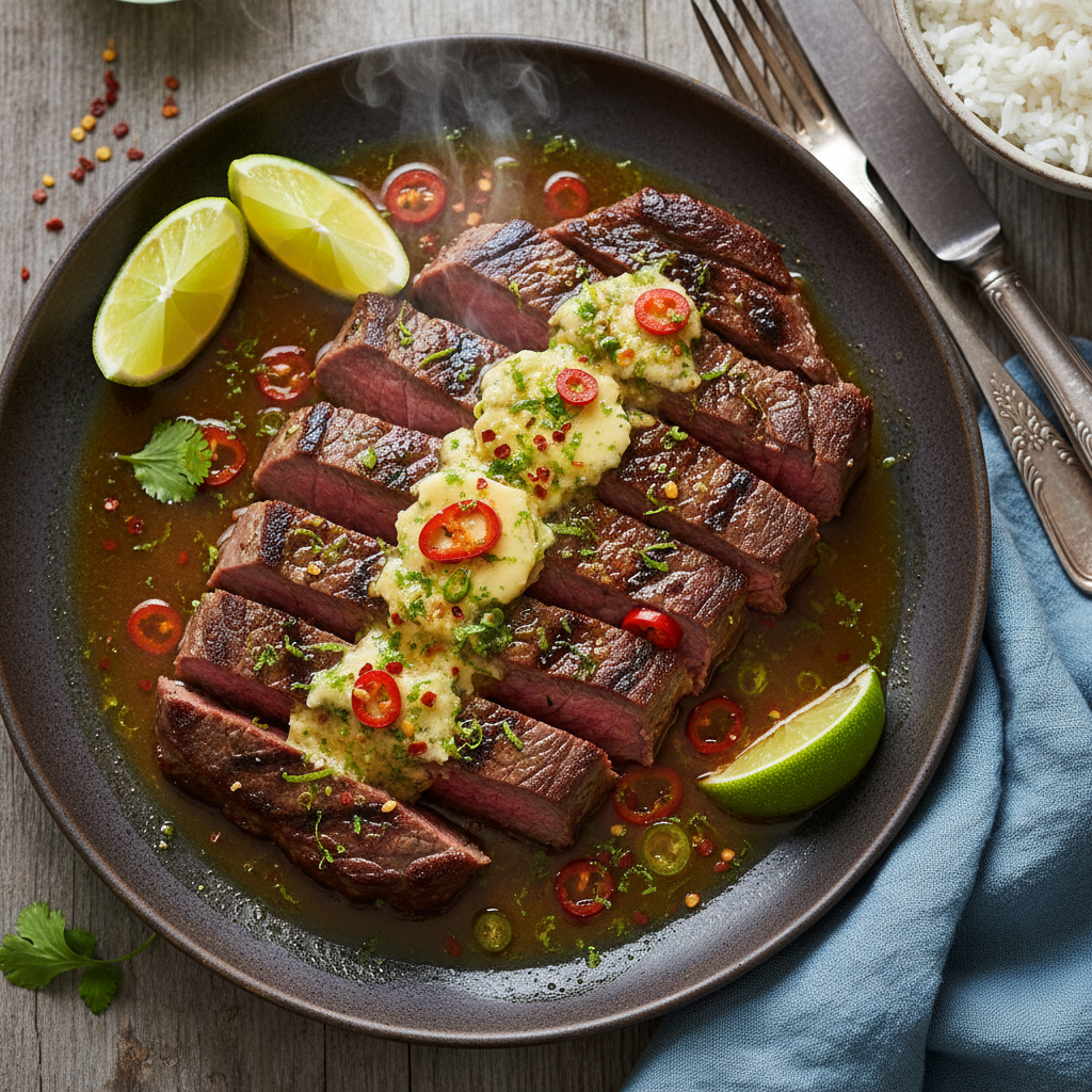 Lime, Chilli and Fish Sauce Butter Steak