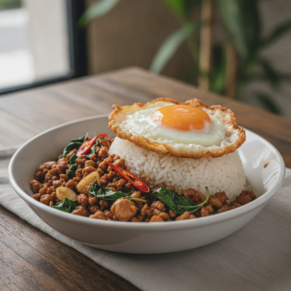 Thai Basil Chicken Rice