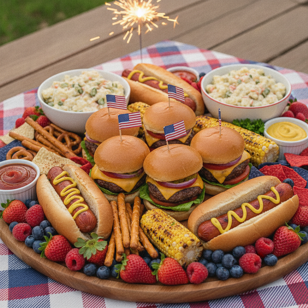 July Fourth Cookout Board