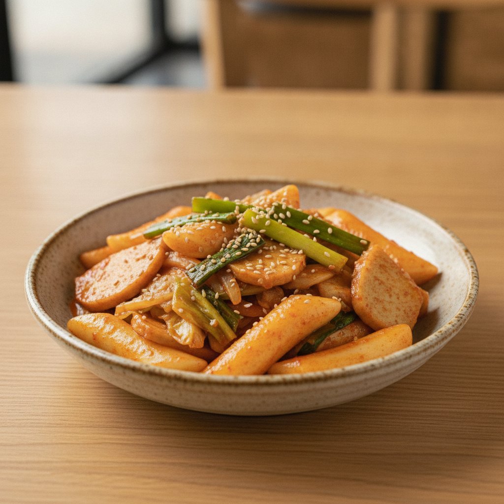 Stir-Fried Rice Cakes (Low-Calorie)