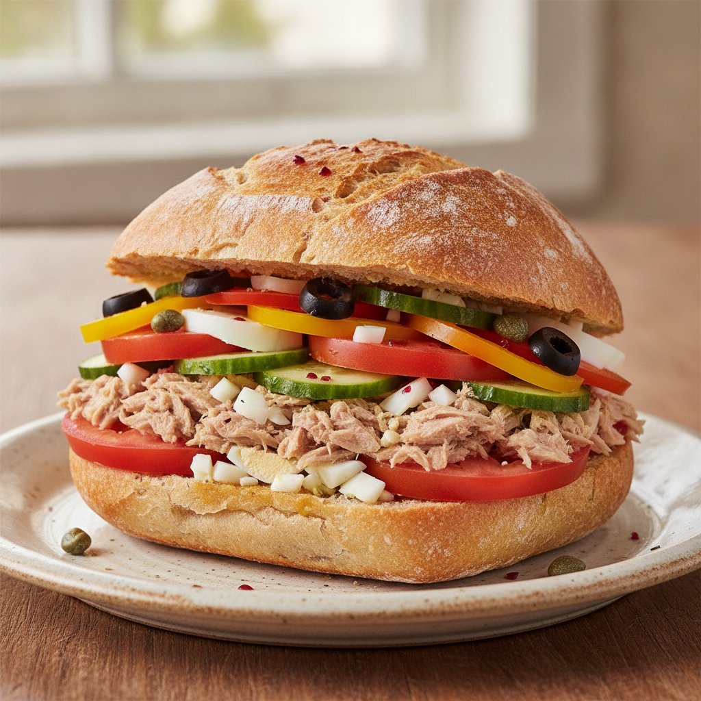 Southern French Tuna Vegetable Sandwich (Low-Chol)