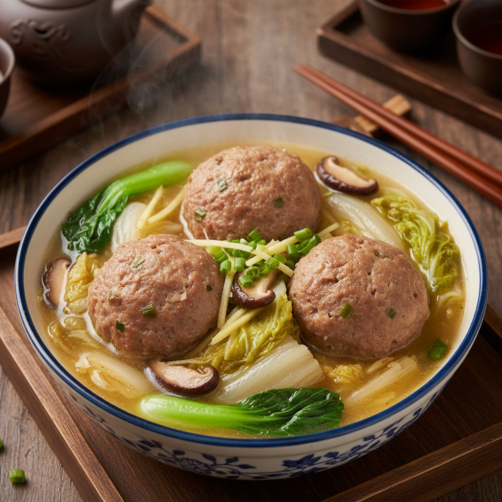 Jiangsu Lion's Head Pork Meatball Stew