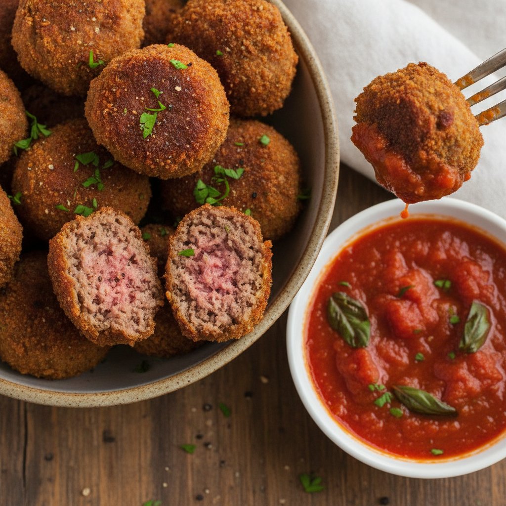 Deep Fried Meatballs