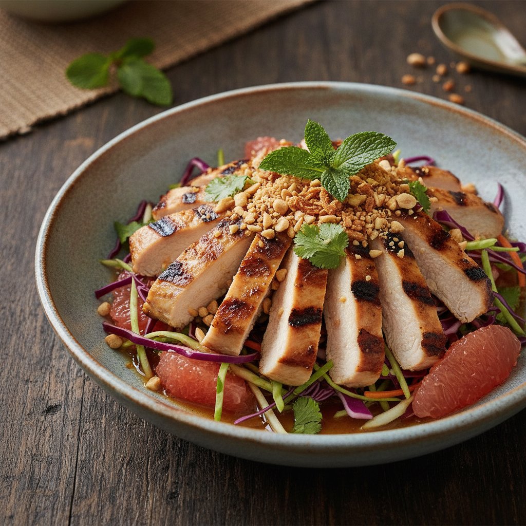 Grapefruit Salad with Grilled Chicken