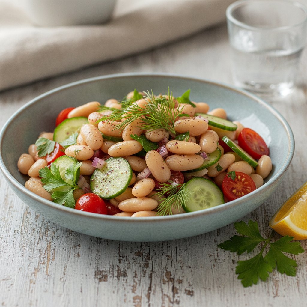 White Bean Salad (Low-Calorie)