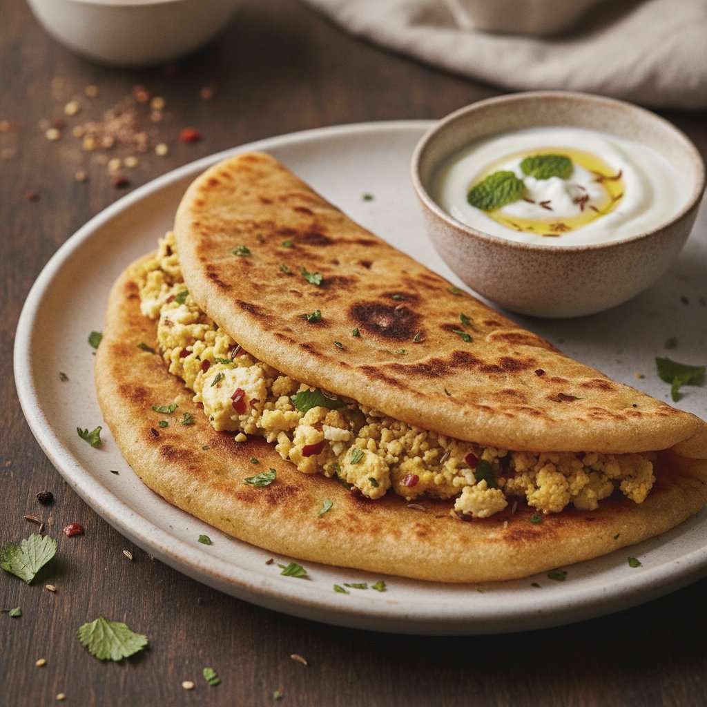 Potato Stuffed Flatbread (Keto)