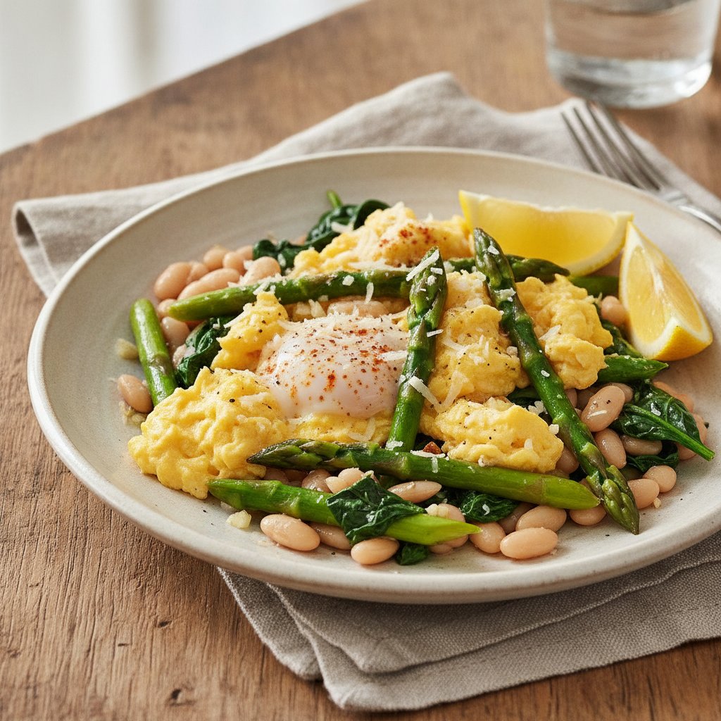 Scrambled Eggs with Asparagus (GLP-1)