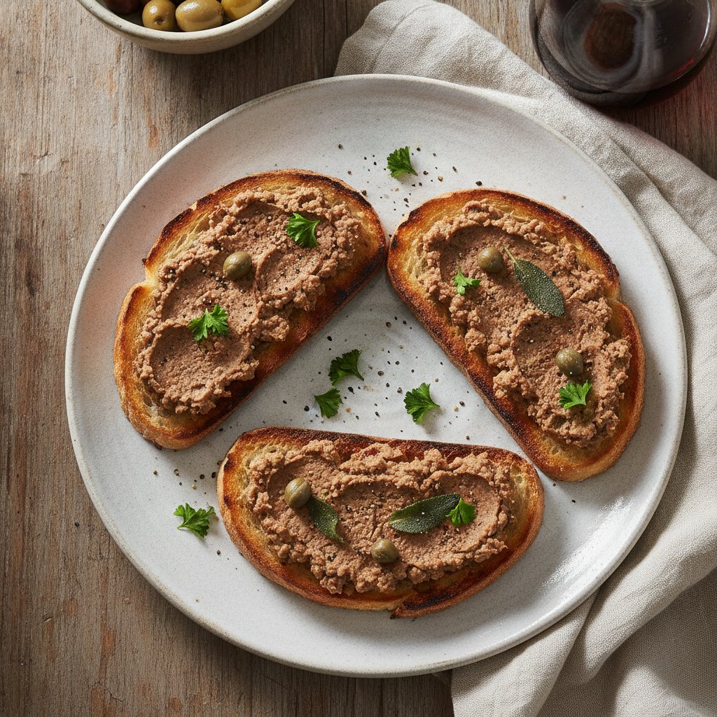 Chicken Liver Spread on Toast