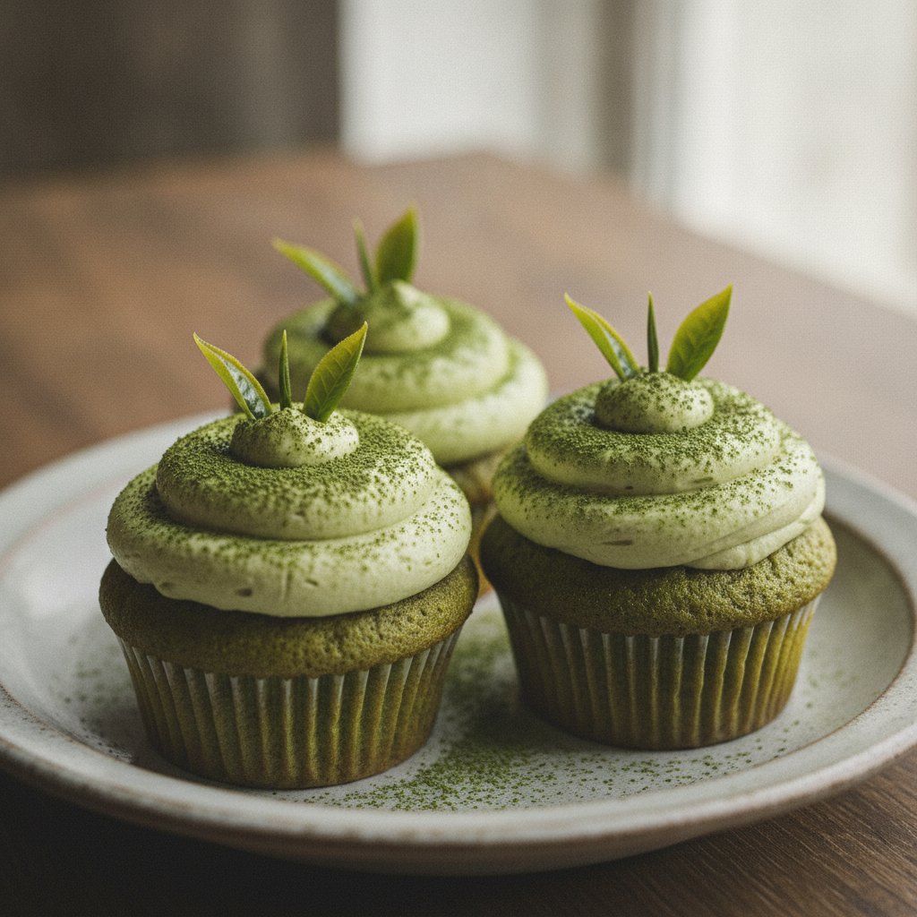 Matcha Green Tea Cupcakes