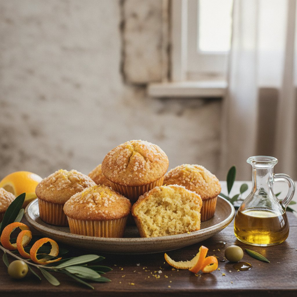 Olive Oil Citrus Muffins
