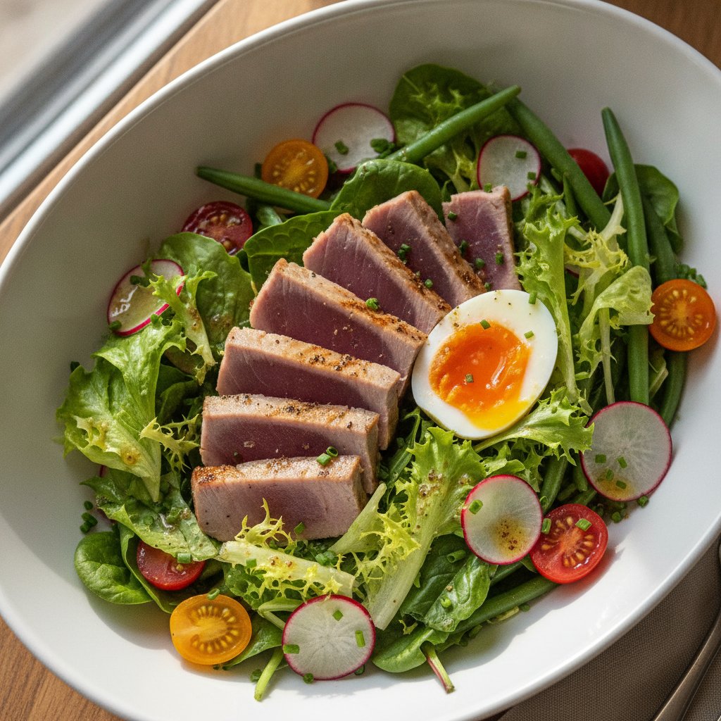 Mixed Salad with Tuna and Egg (Low-Calorie)