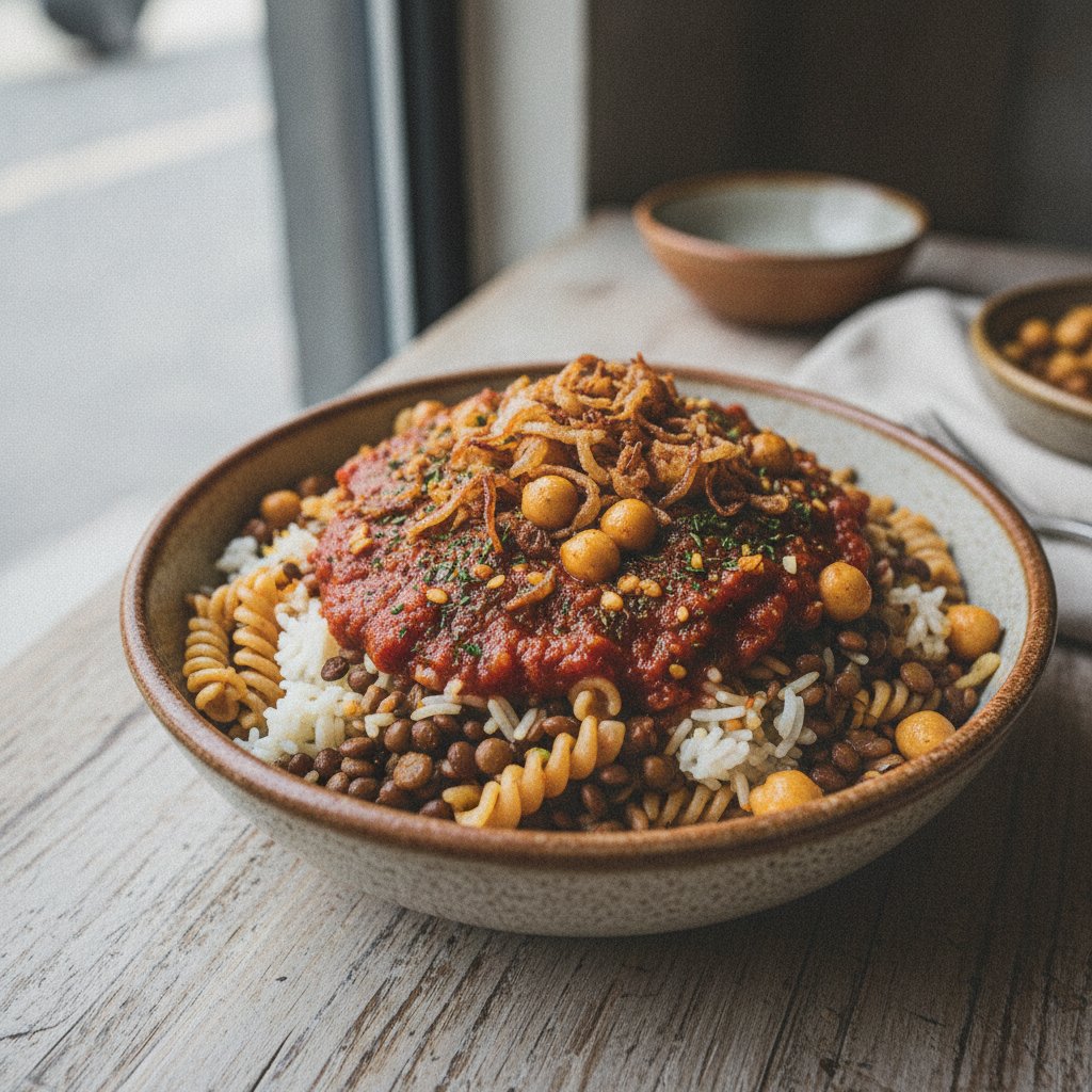 Egyptian Mixed Rice with Pasta and Lentils (Gluten-Free)