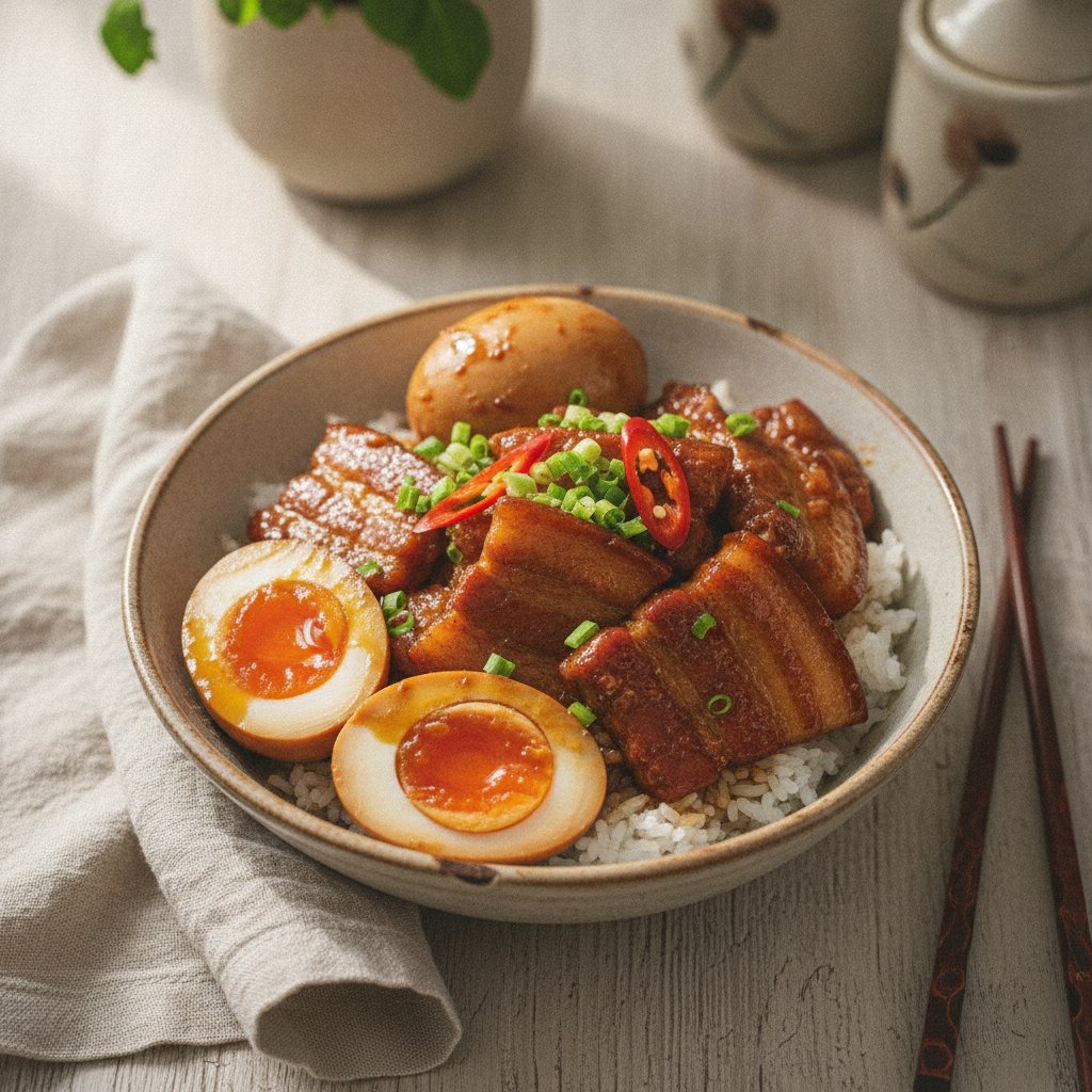 Caramelized Pork and Eggs