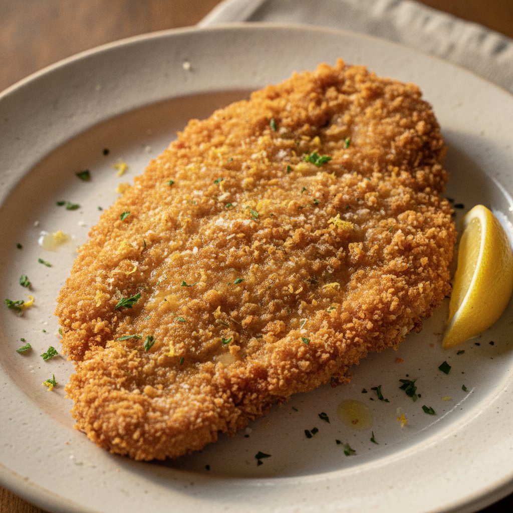 Fried Breaded Veal Cutlet (Gluten-Free)