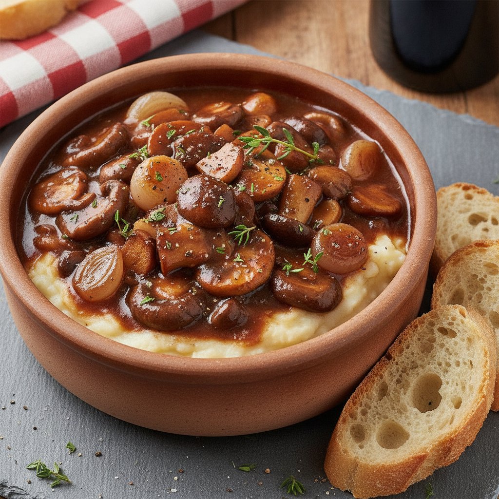Mushroom and Red Wine Stew